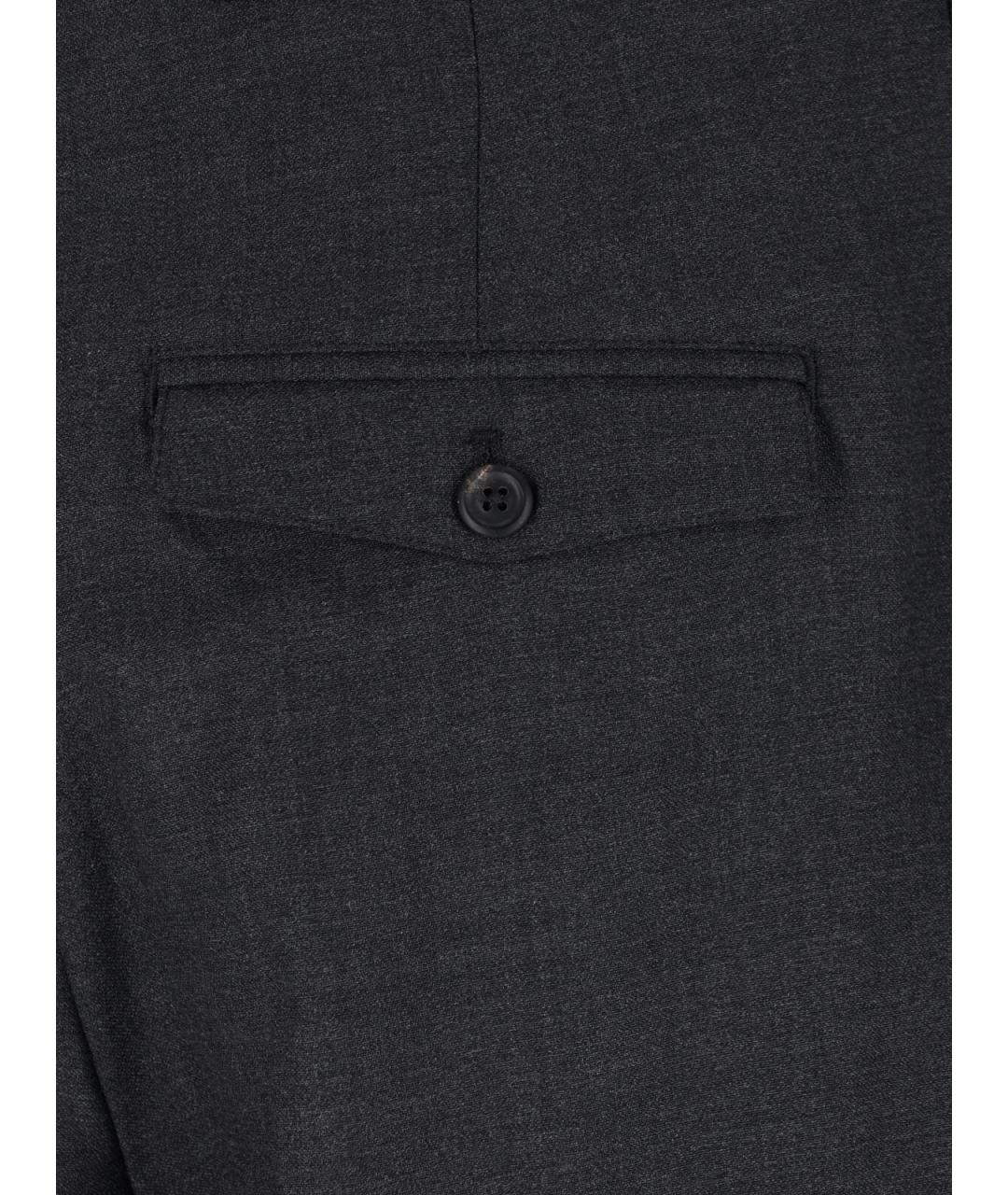 OUR LEGACY Серые шерстяные повседневные брюки, фото 4