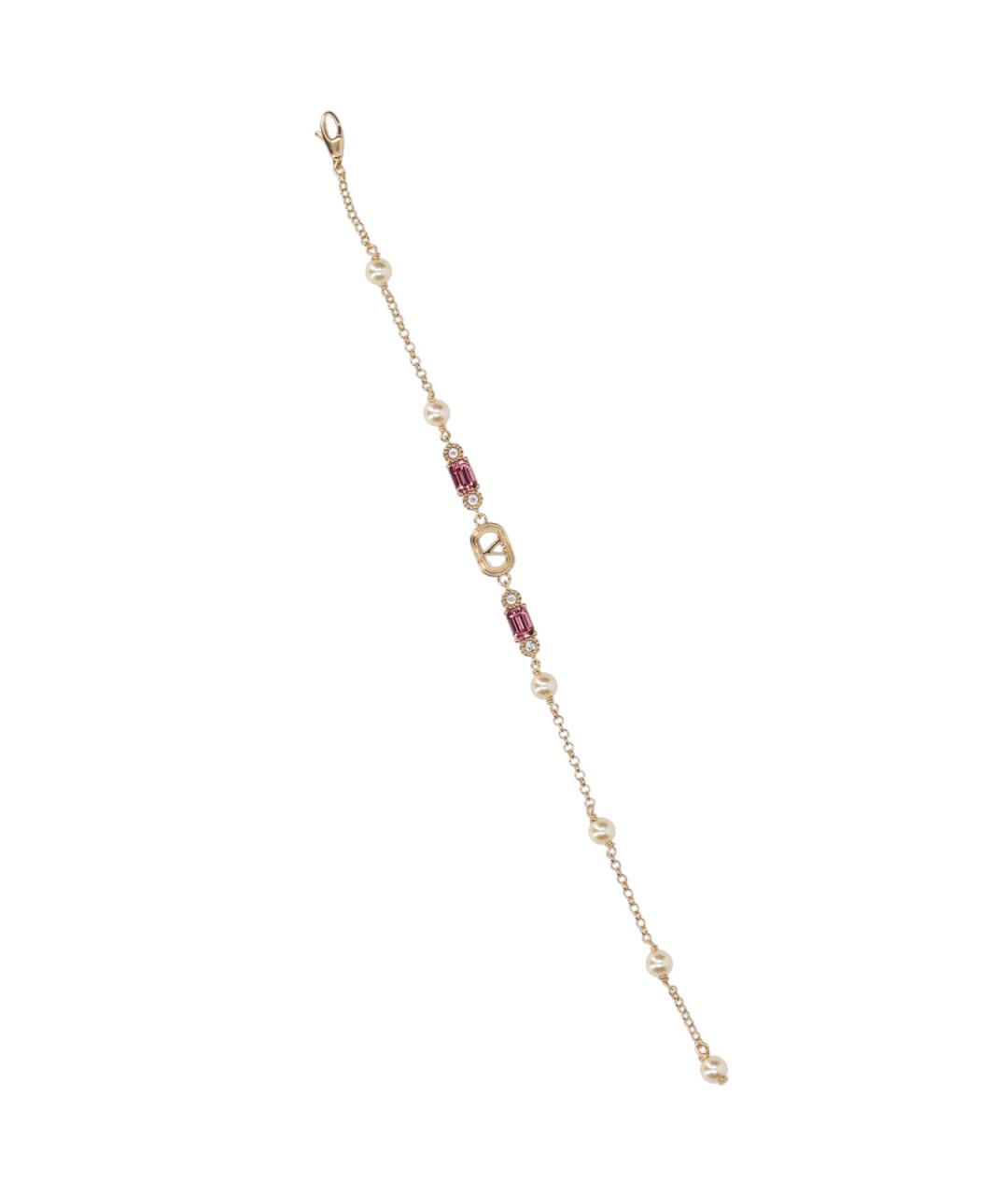 VALENTINO Золотой металлический браслет, фото 3