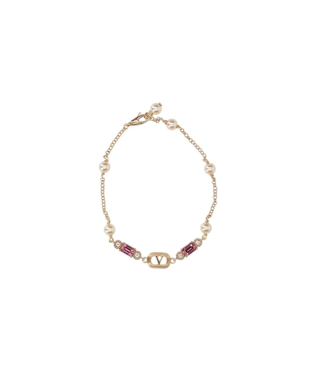 VALENTINO Золотой металлический браслет, фото 1