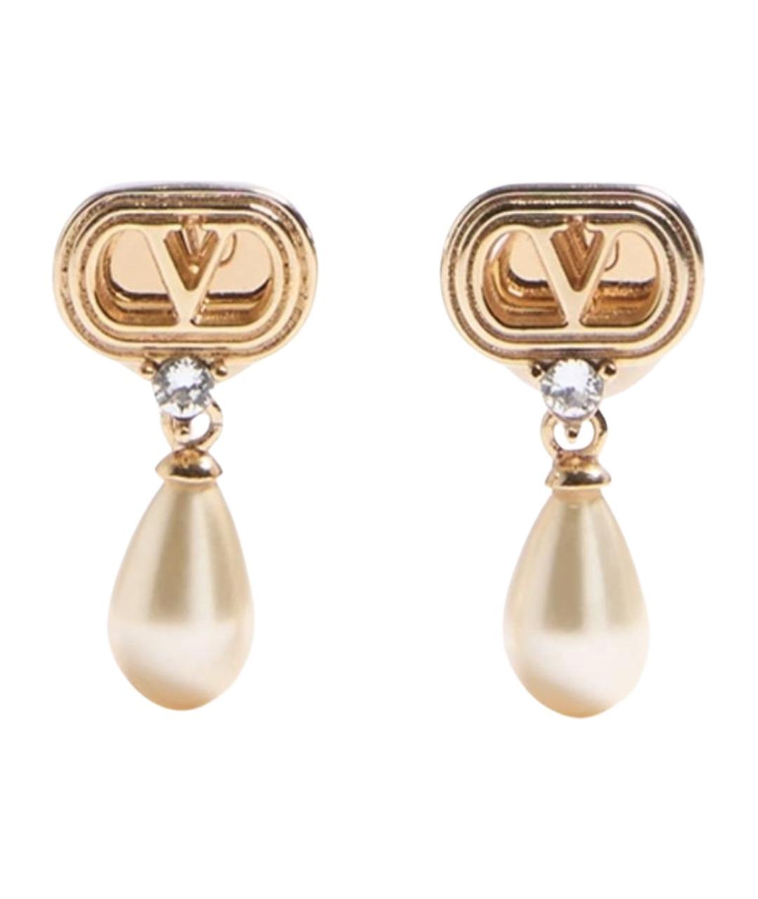 VALENTINO Золотые металлические серьги, фото 1