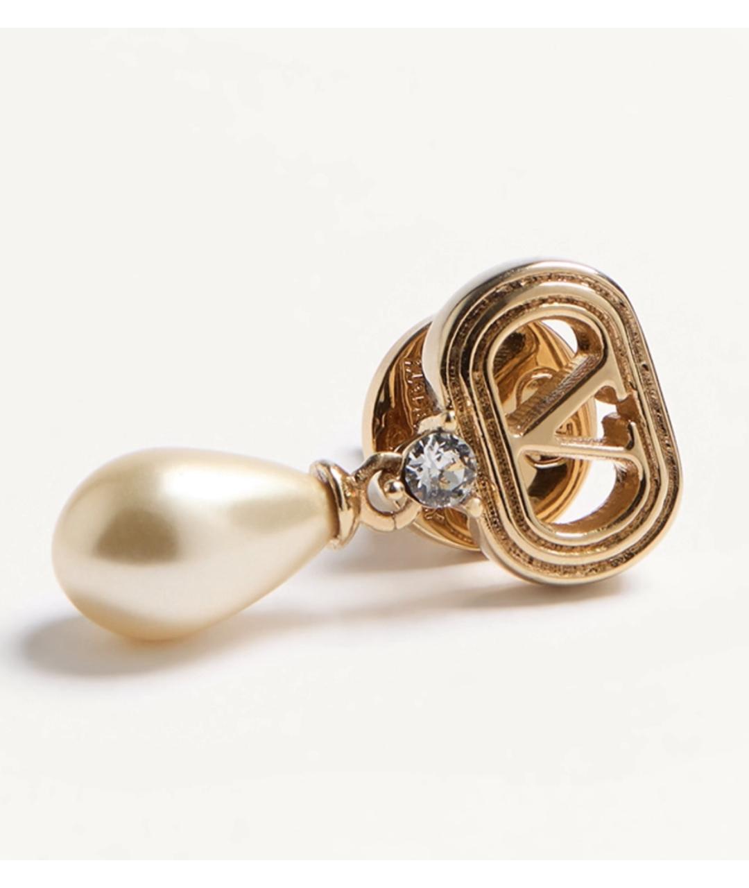 VALENTINO Золотые металлические серьги, фото 4