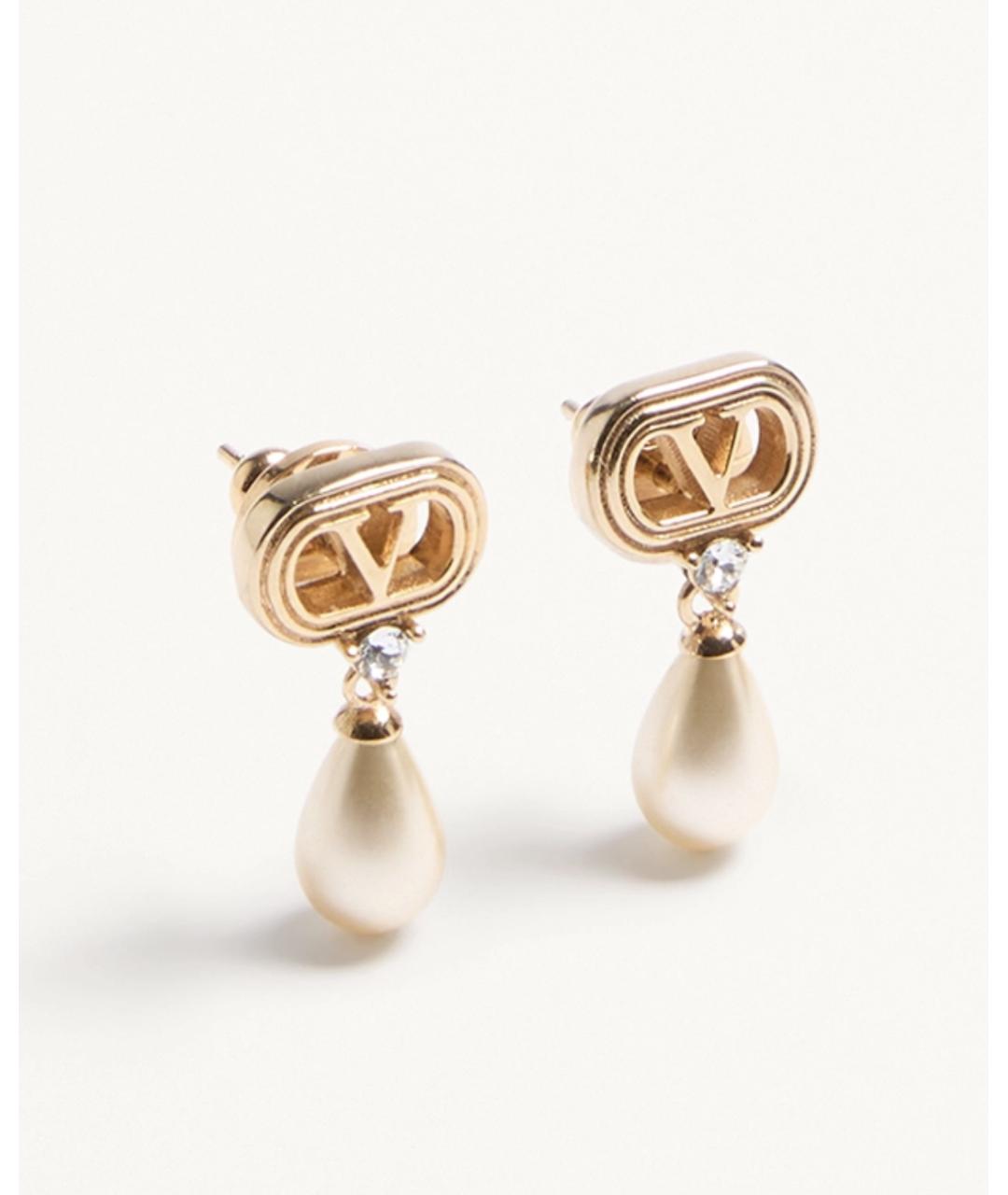 VALENTINO Золотые металлические серьги, фото 3