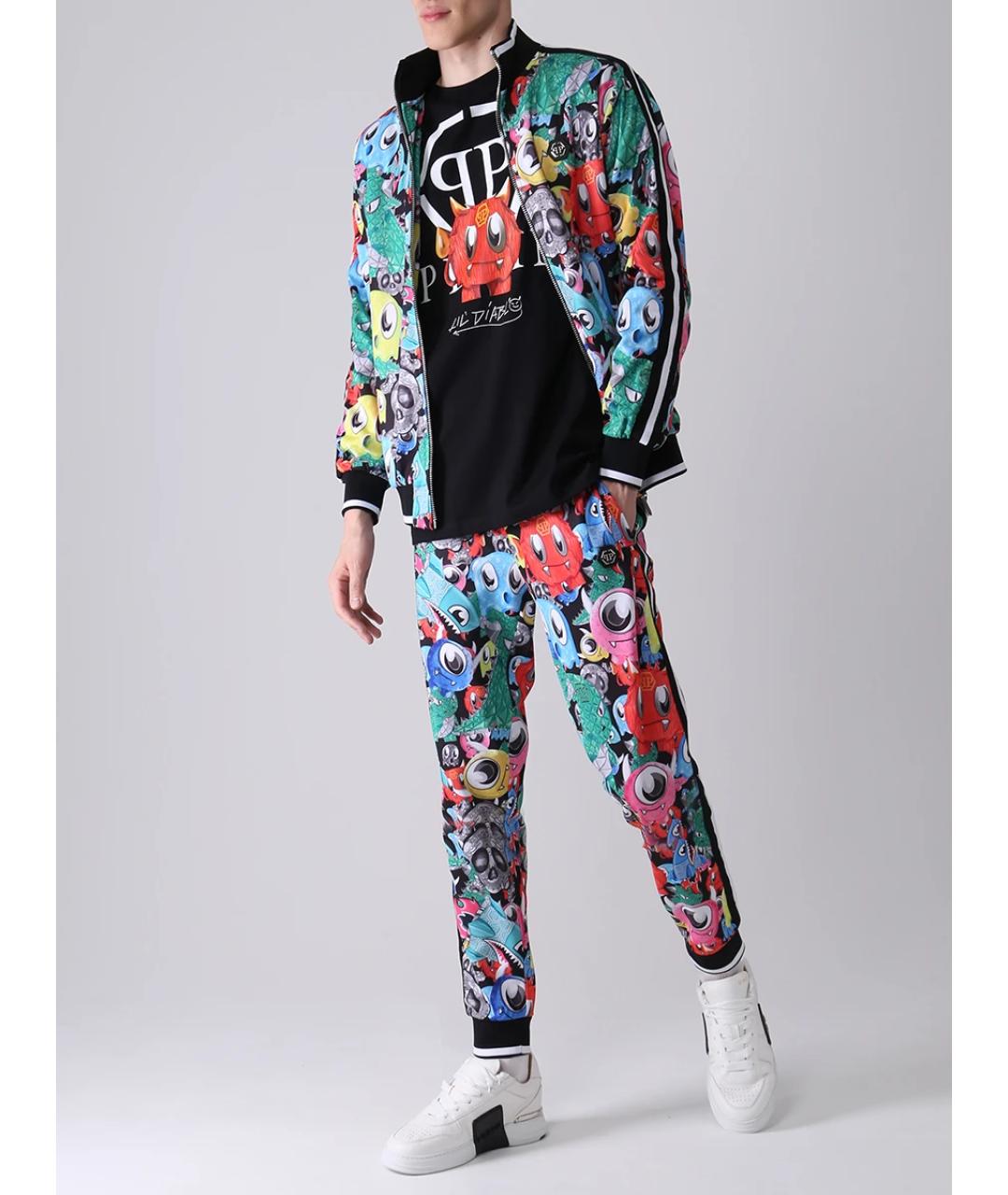 PHILIPP PLEIN Черная хлопковая футболка, фото 2