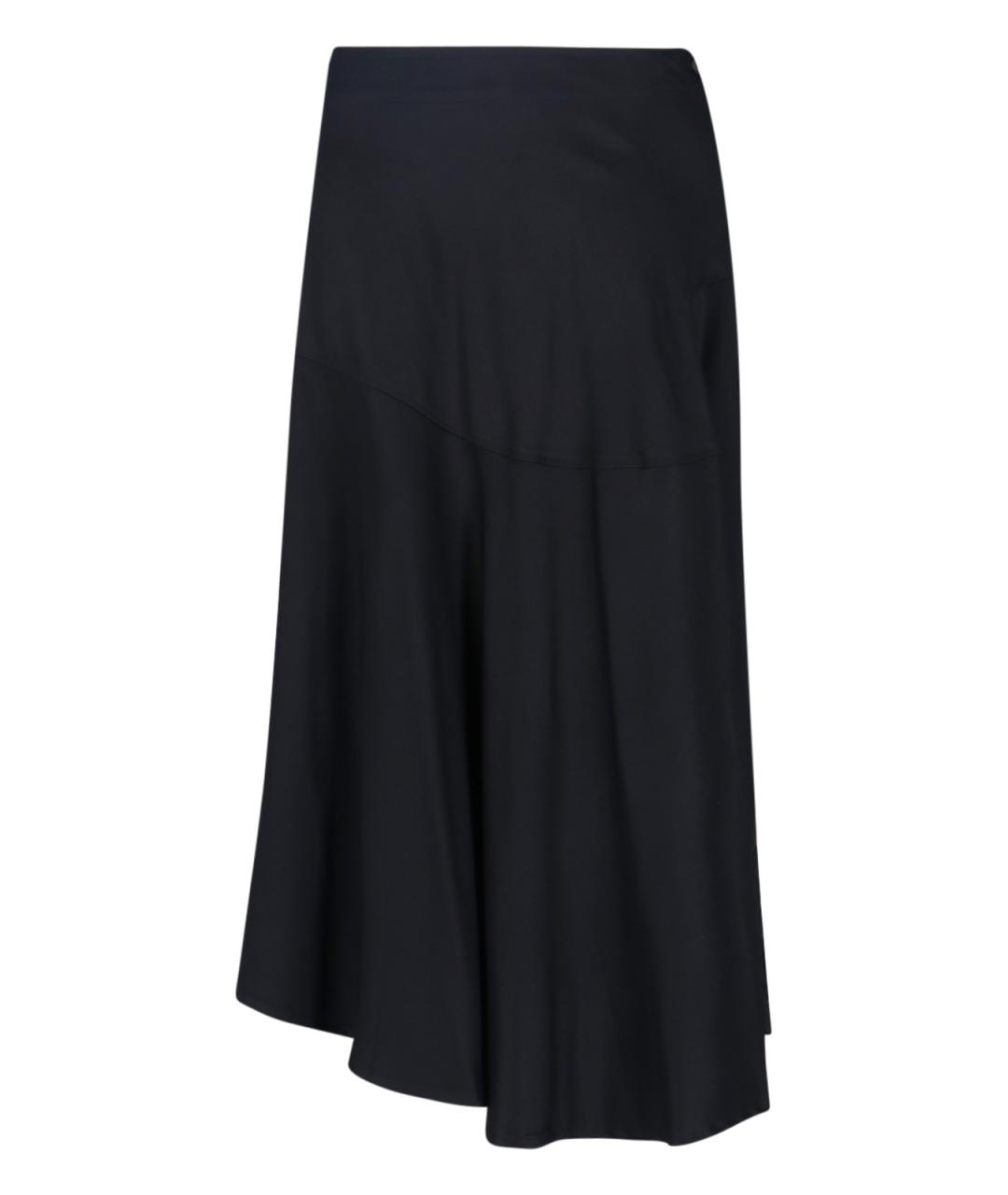 OUR LEGACY Черная вискозная юбка миди, фото 1
