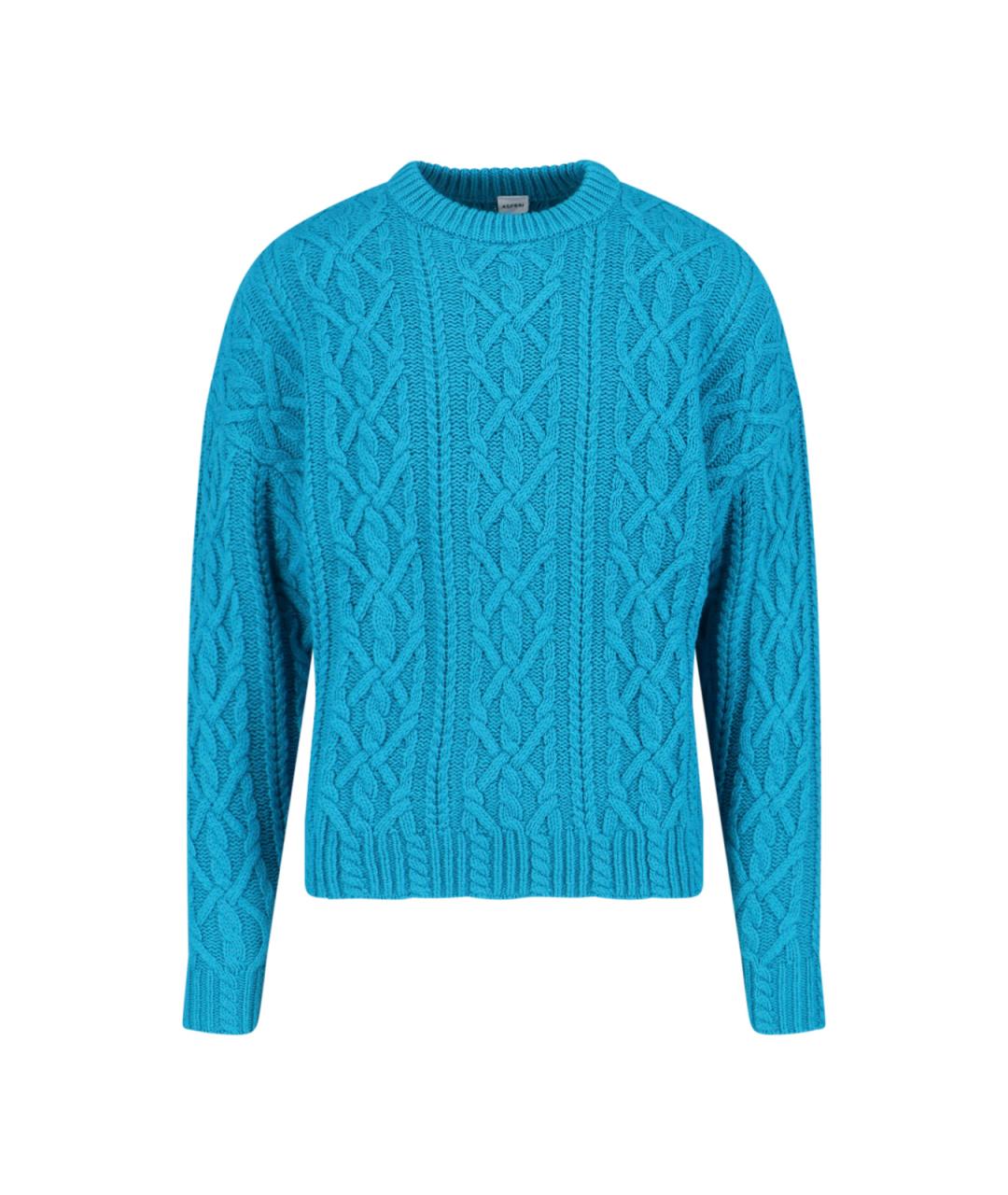 ASPESI Синий шерстяной джемпер / свитер, фото 1