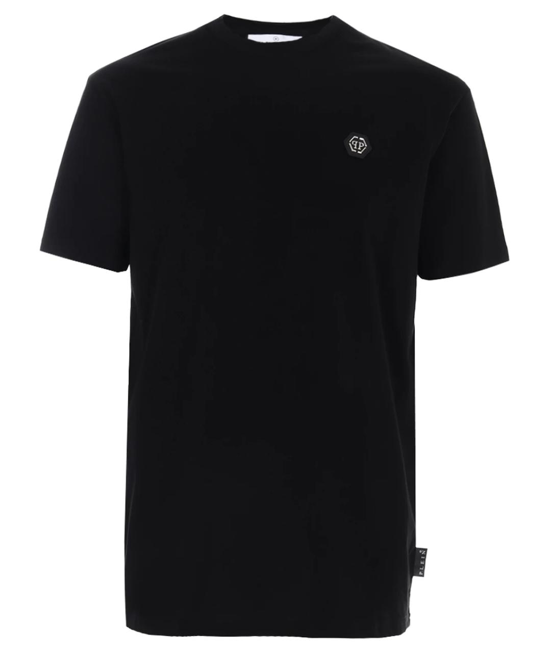 PHILIPP PLEIN Черная хлопковая футболка, фото 1