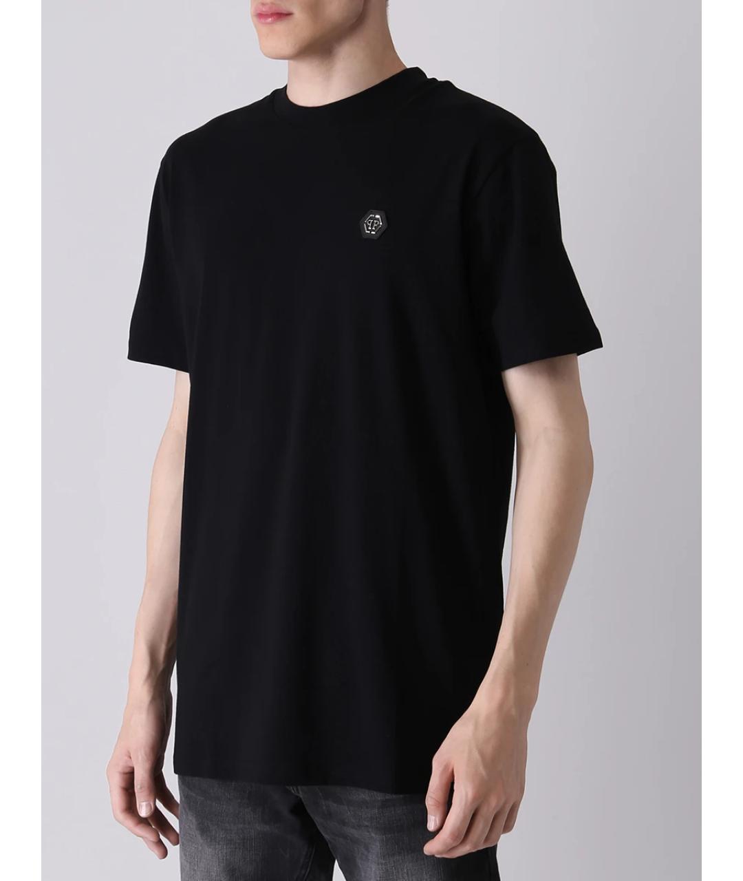 PHILIPP PLEIN Черная хлопковая футболка, фото 4