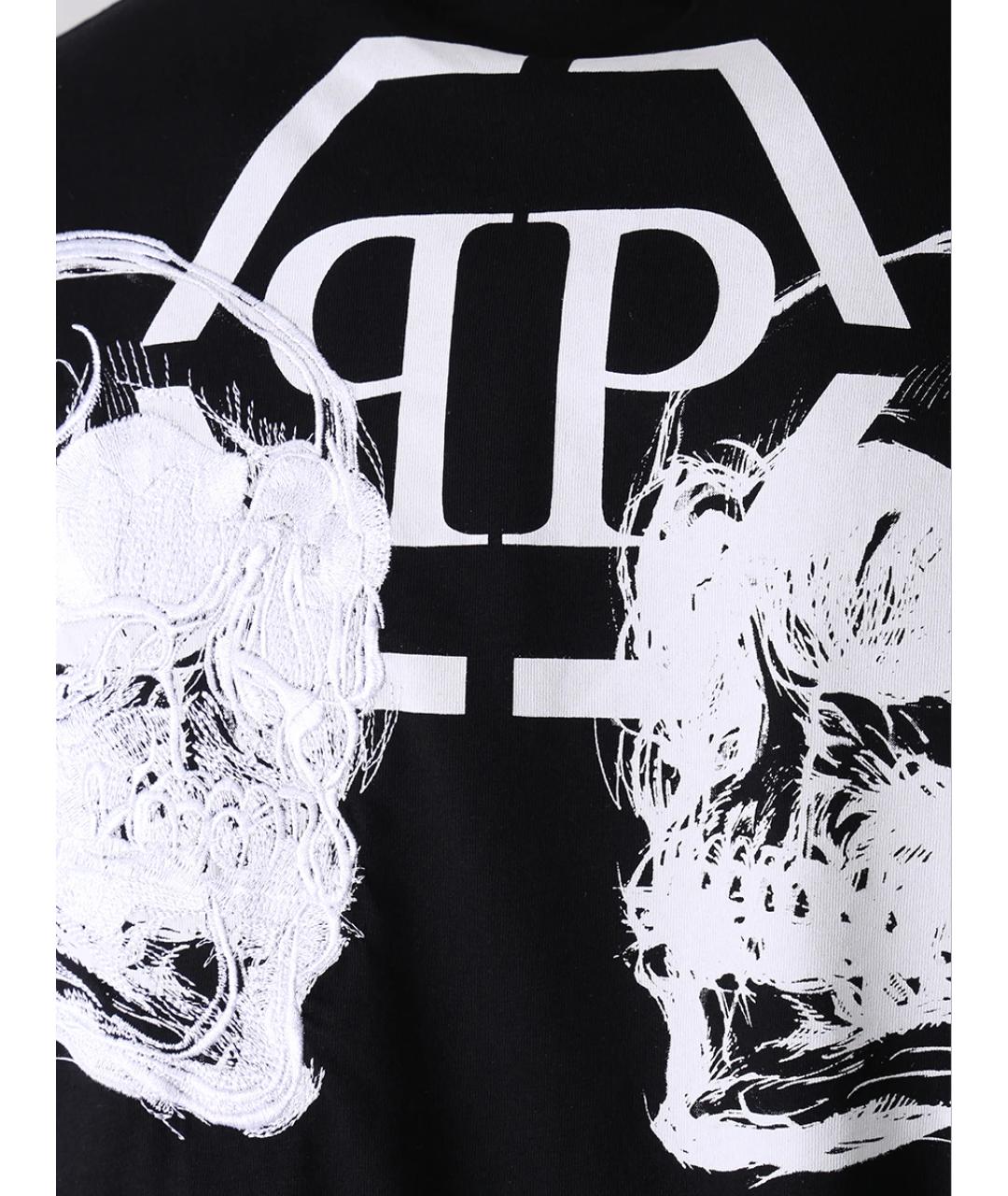PHILIPP PLEIN Черная хлопковая футболка, фото 5