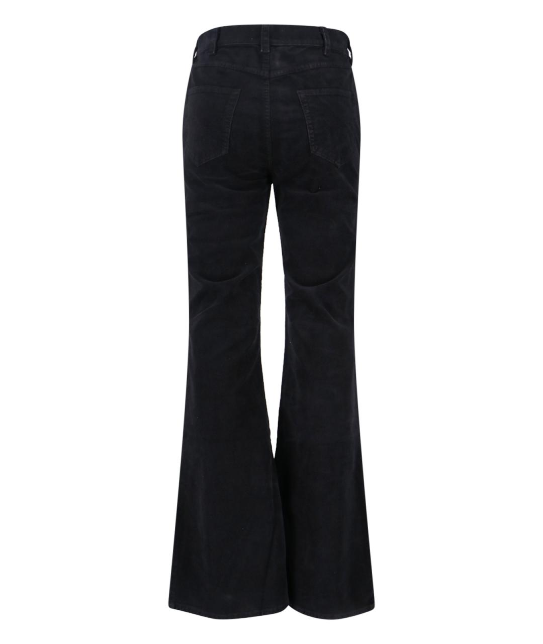 NILI LOTAN Черные хлопковые прямые брюки, фото 2