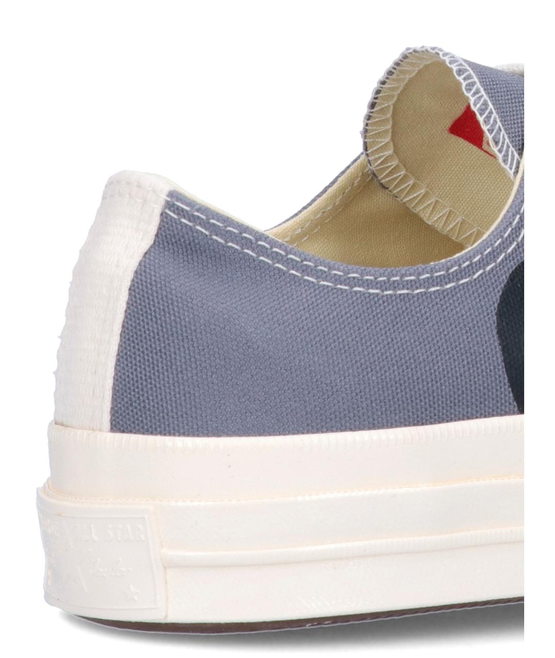 COMME DES GARÇONS PLAY Серые текстильные кеды, фото 4