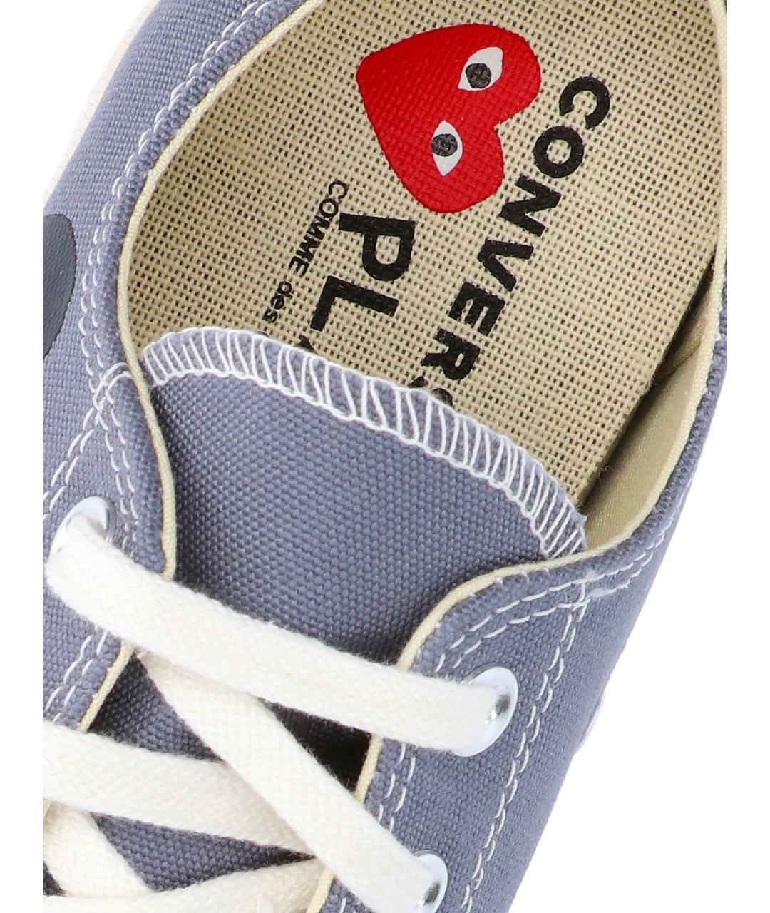 COMME DES GARÇONS PLAY Серые текстильные кеды, фото 5