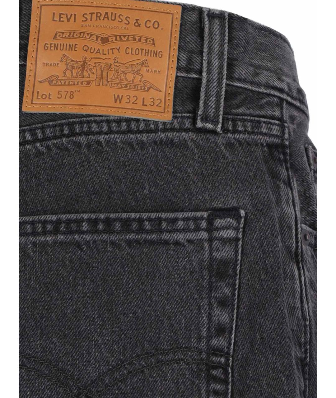 LEVI'S Черные прямые джинсы, фото 4