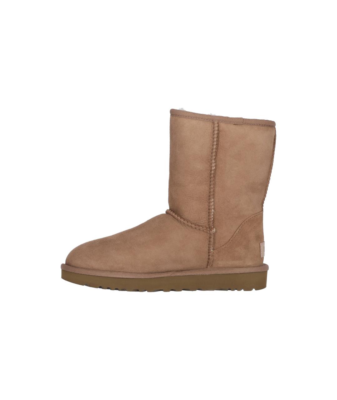UGG Бежевые нубуковые ботинки, фото 3