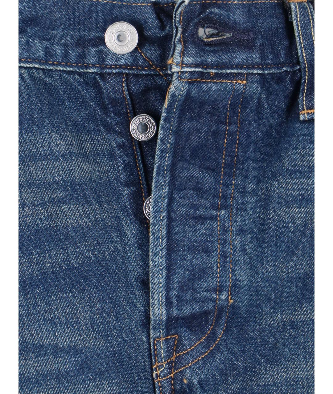 LEVI'S Синие хлопковые прямые джинсы, фото 5