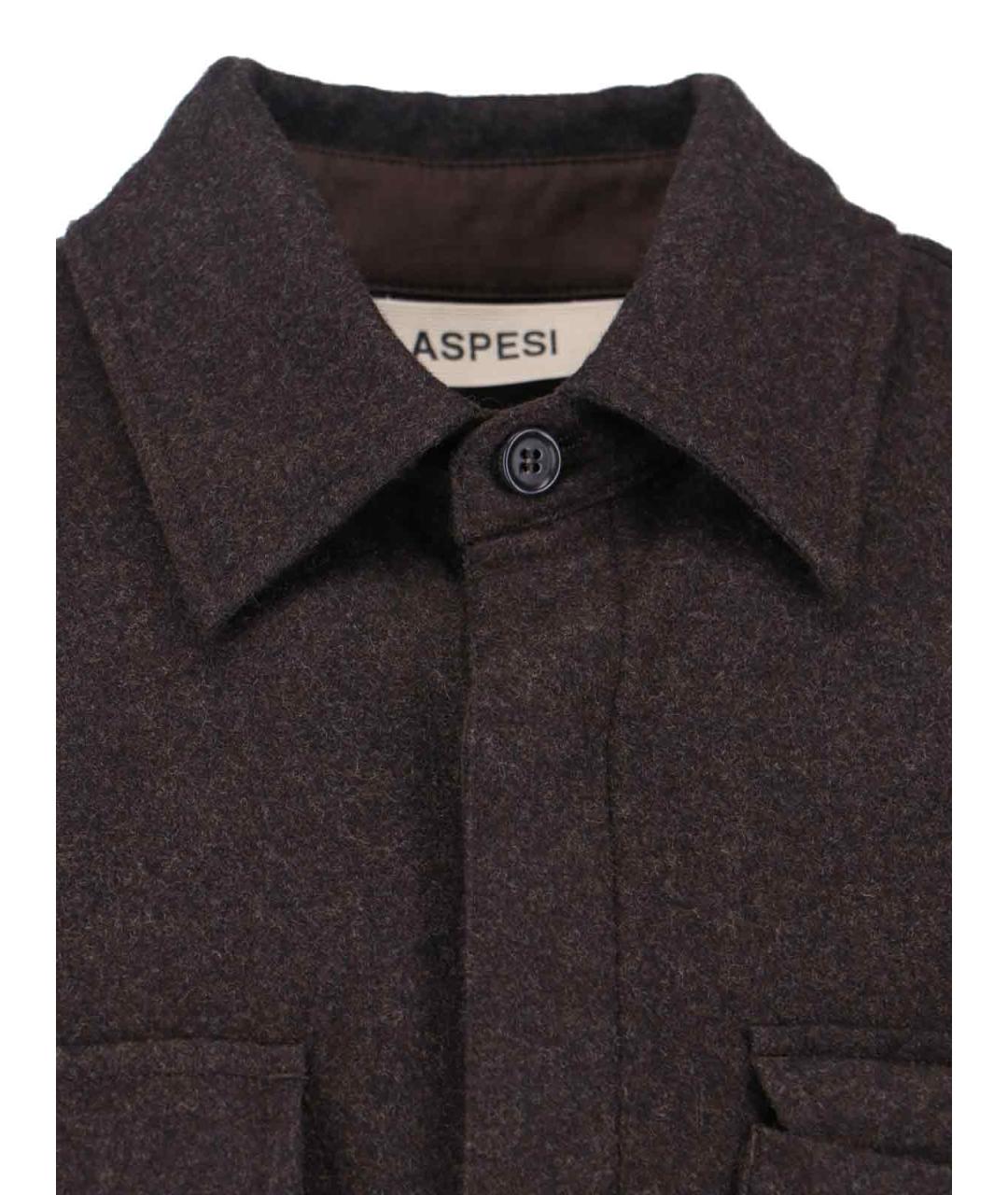 ASPESI Коричневая кэжуал рубашка, фото 3