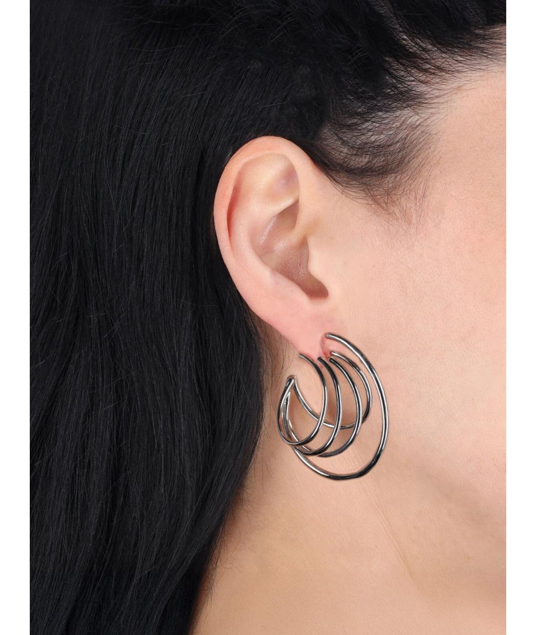 PANCONESI Серебряные металлические серьги, фото 2