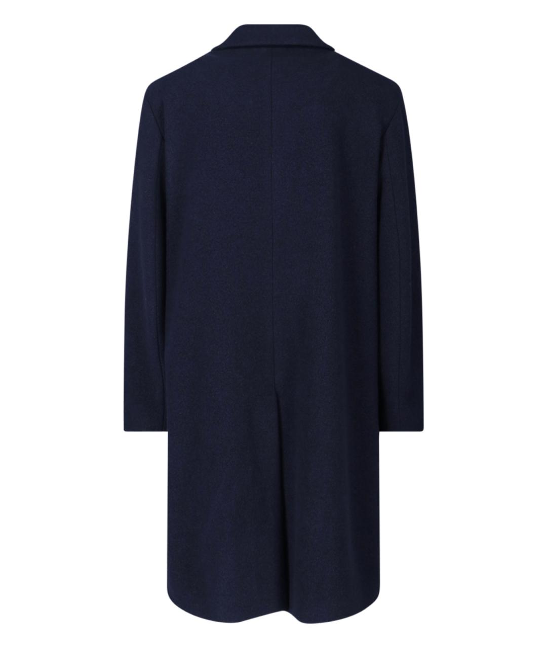 LARDINI Синее шерстяное пальто, фото 2