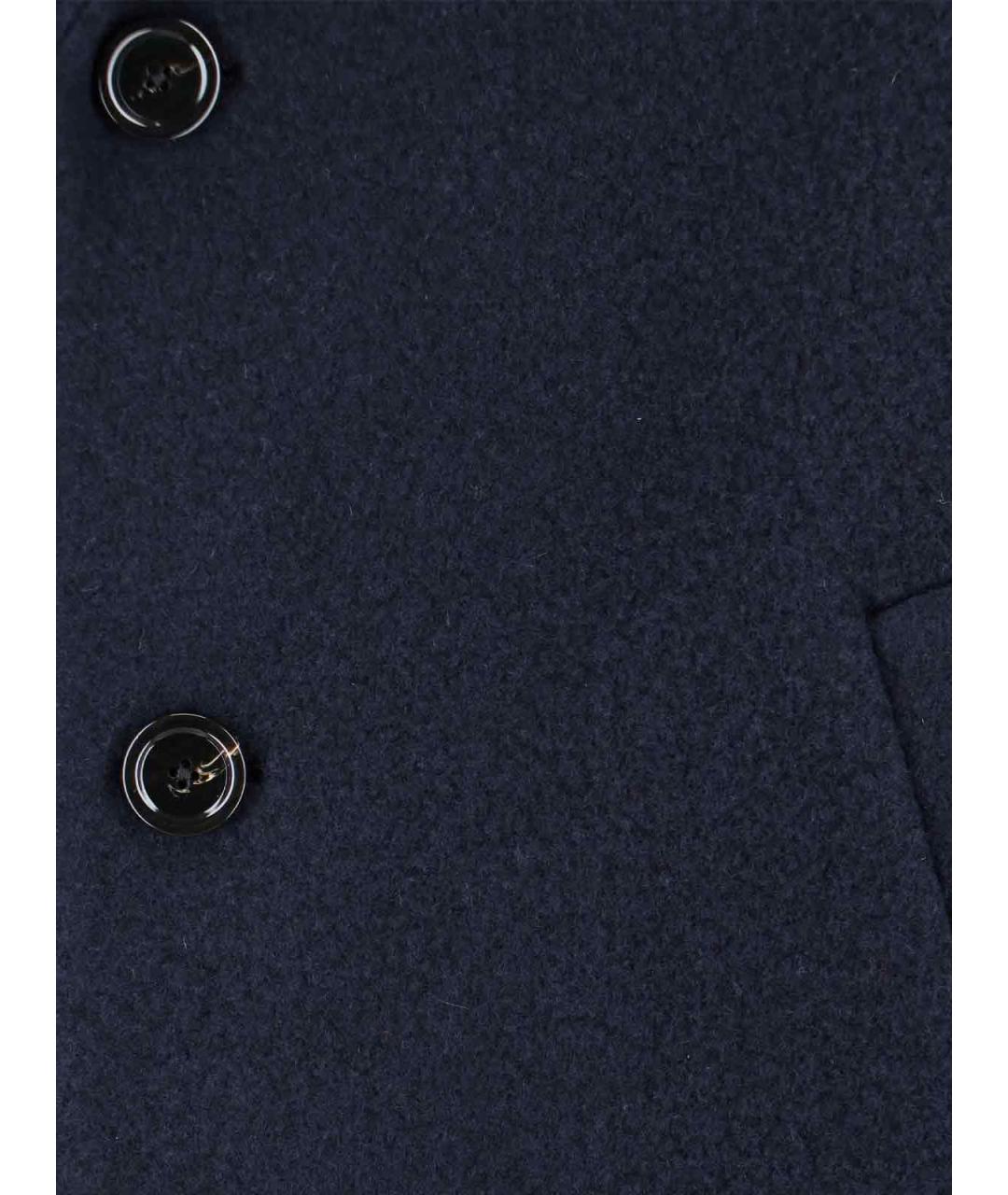 LARDINI Синее шерстяное пальто, фото 3