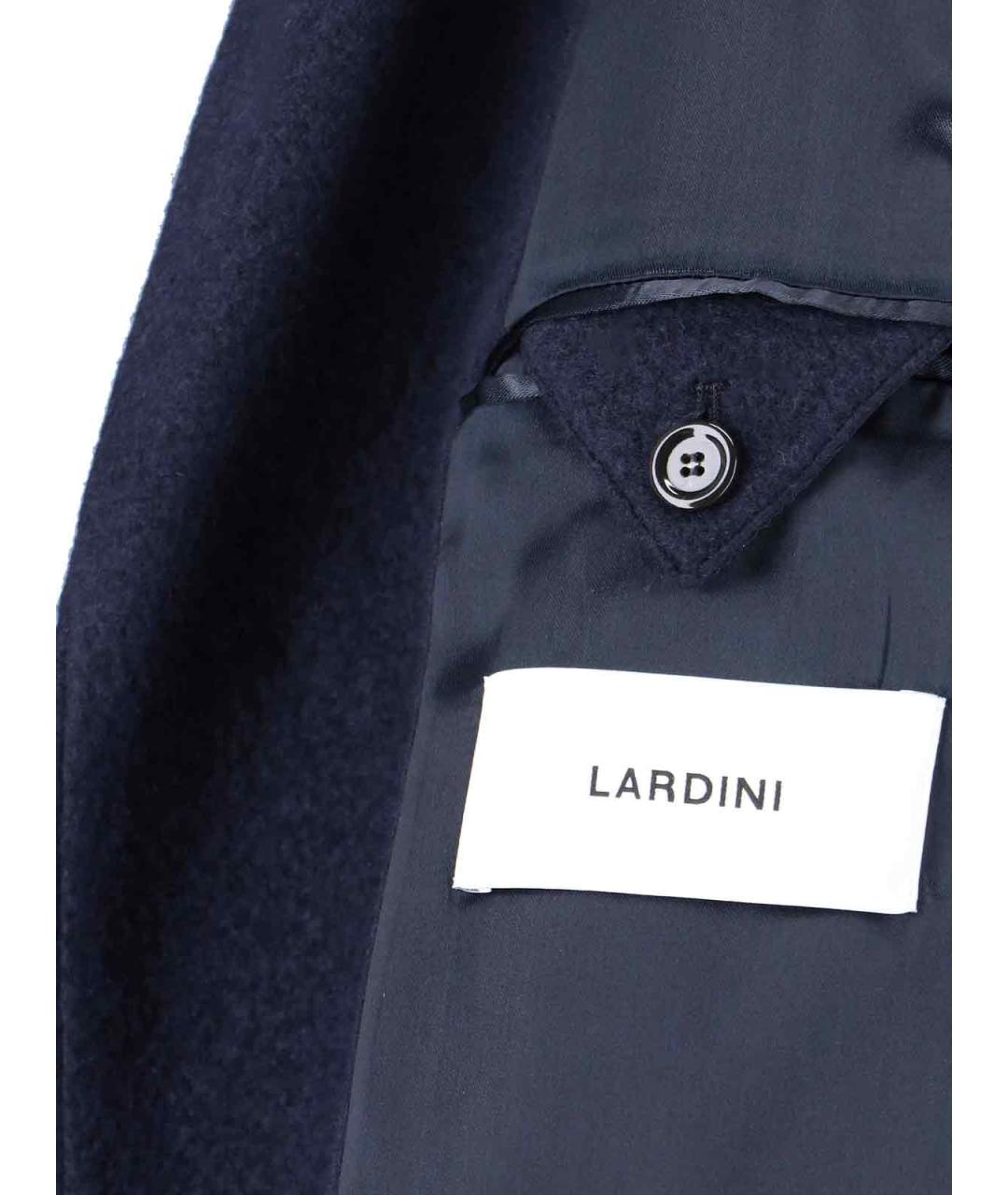 LARDINI Синее шерстяное пальто, фото 5