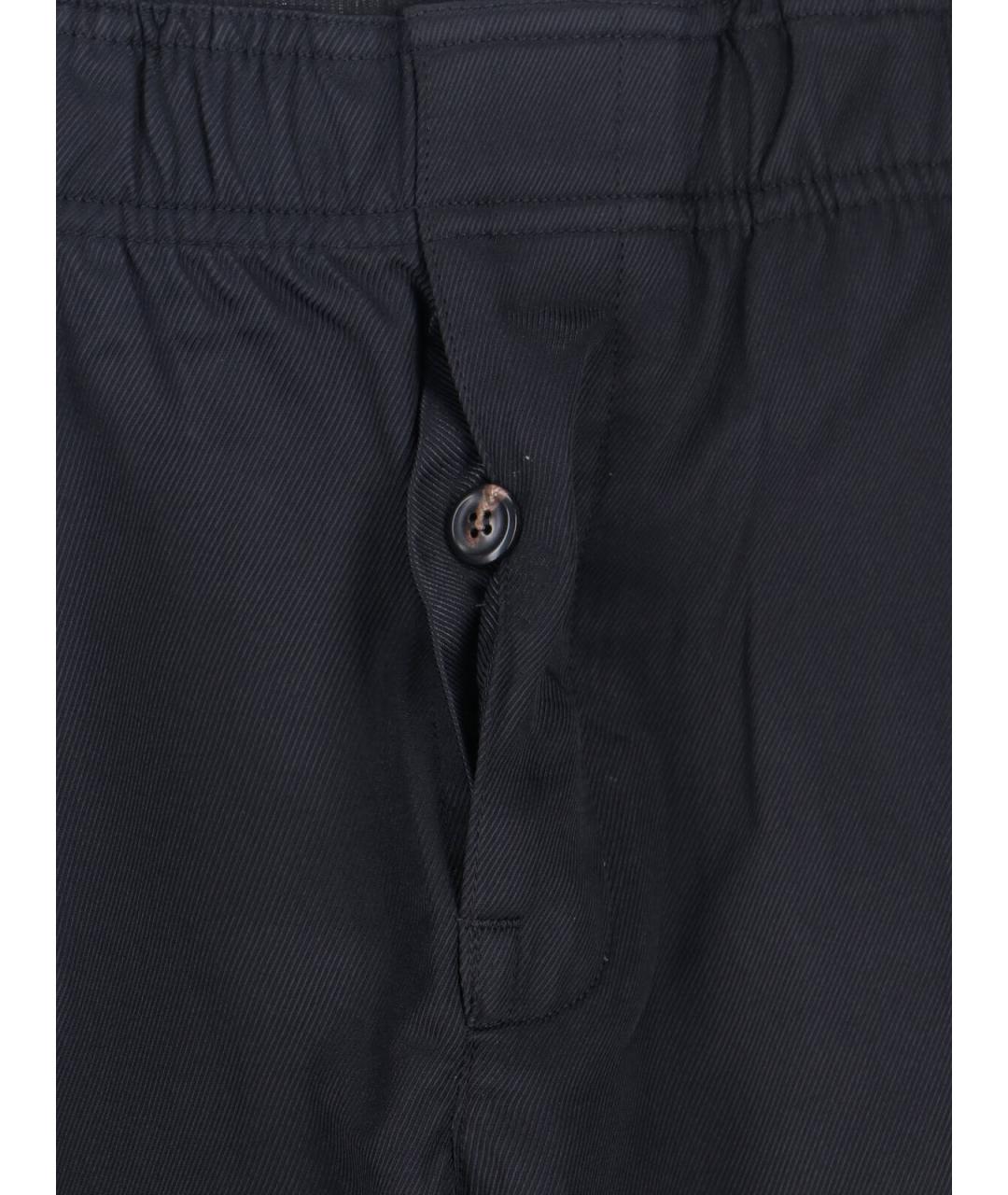 OUR LEGACY Черные вискозные прямые брюки, фото 5