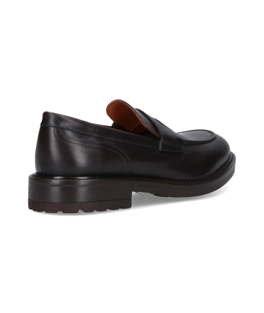 Alexander Hotto Коричневые кожаные лоферы, фото 4