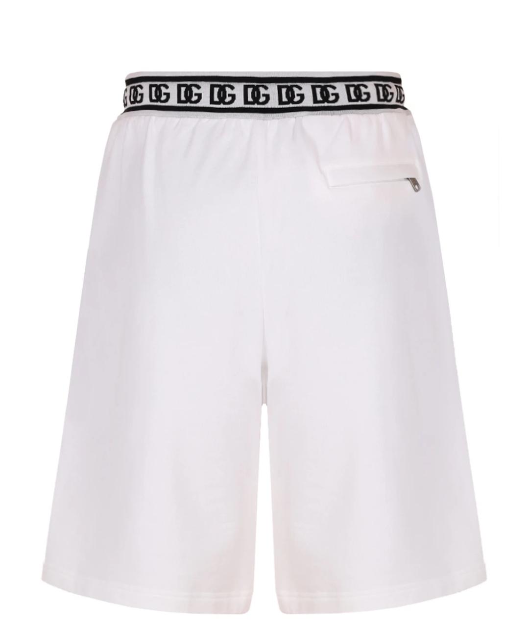DOLCE&GABBANA Белые хлопковые шорты, фото 2