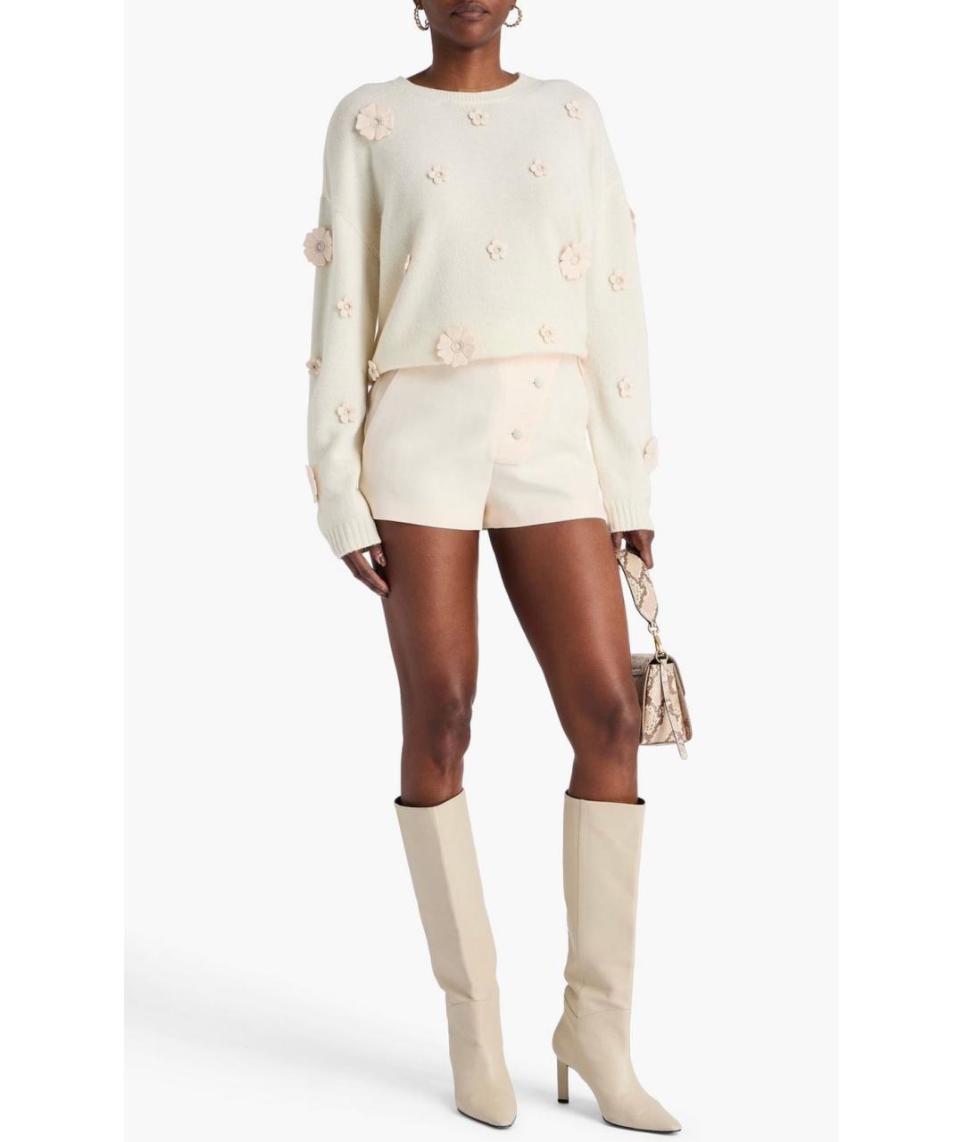 VALENTINO Бежевый шерстяной джемпер / свитер, фото 2