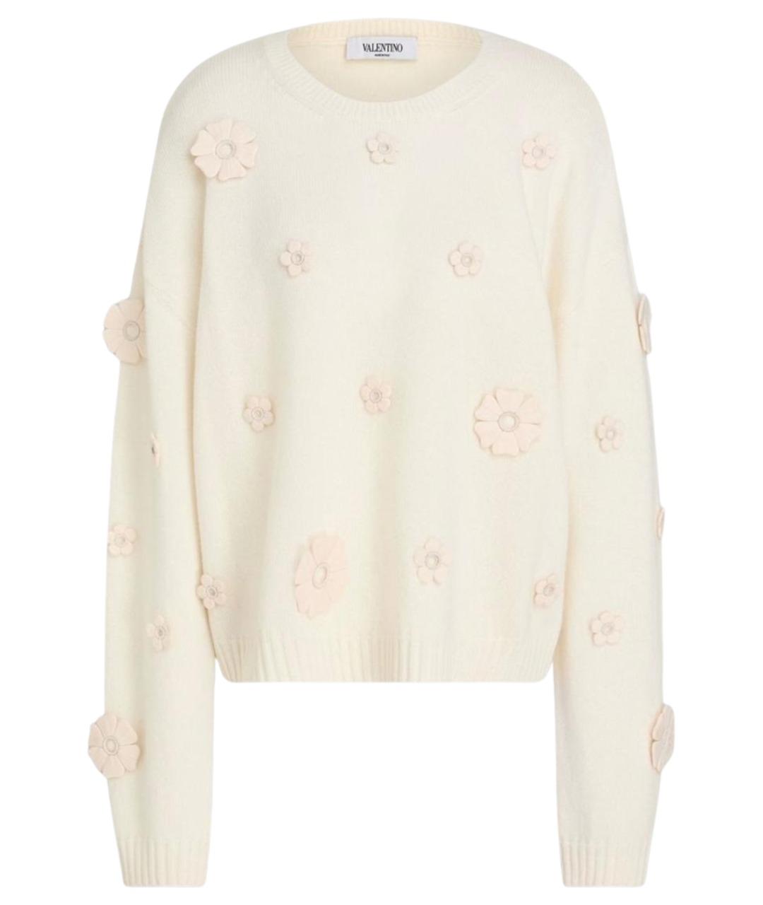 VALENTINO Бежевый шерстяной джемпер / свитер, фото 1