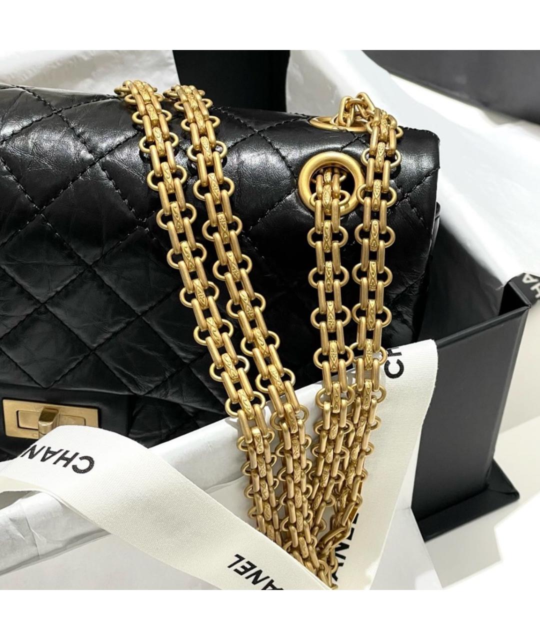 CHANEL Черная кожаная сумка через плечо, фото 8