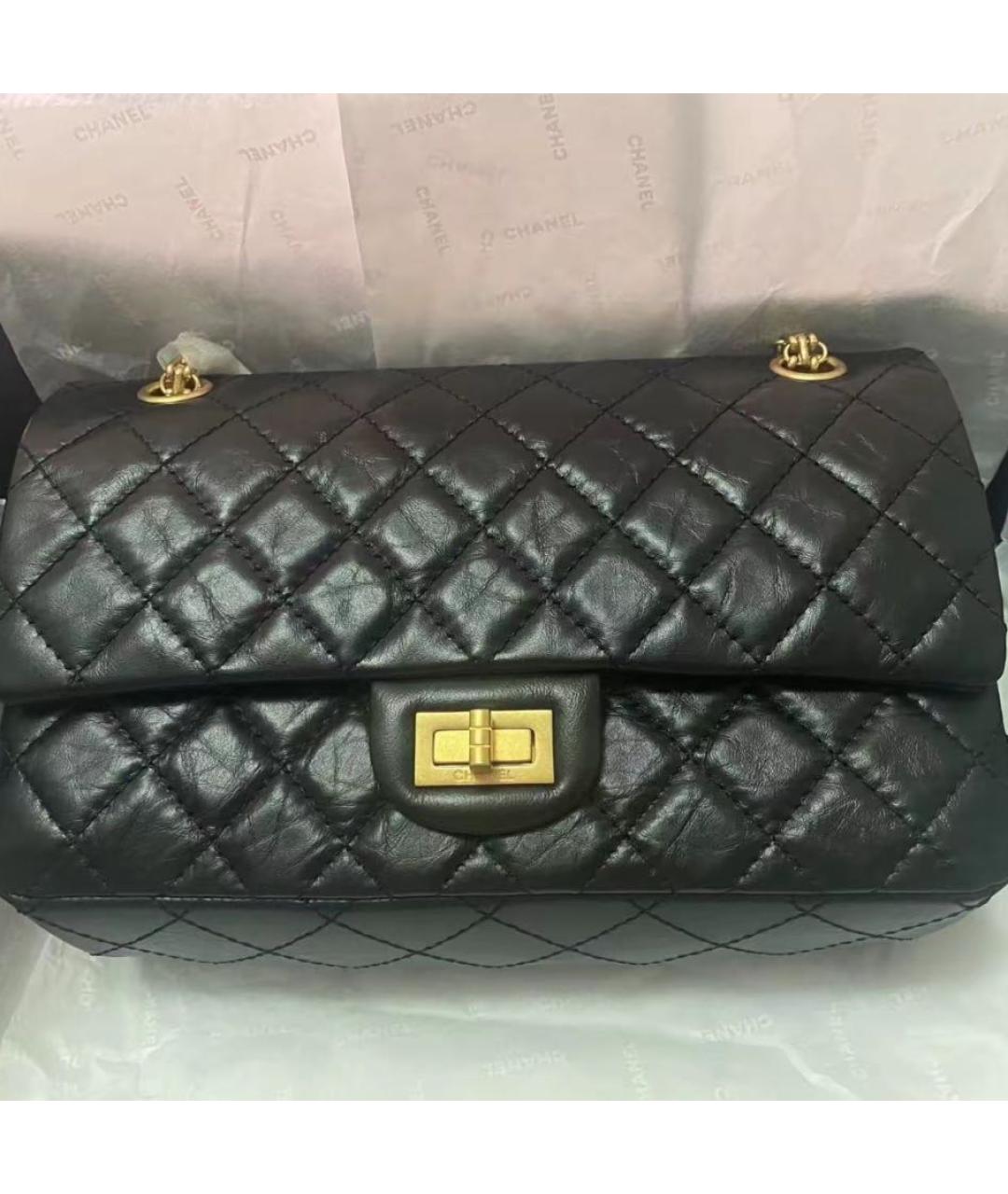 CHANEL Черная кожаная сумка через плечо, фото 6