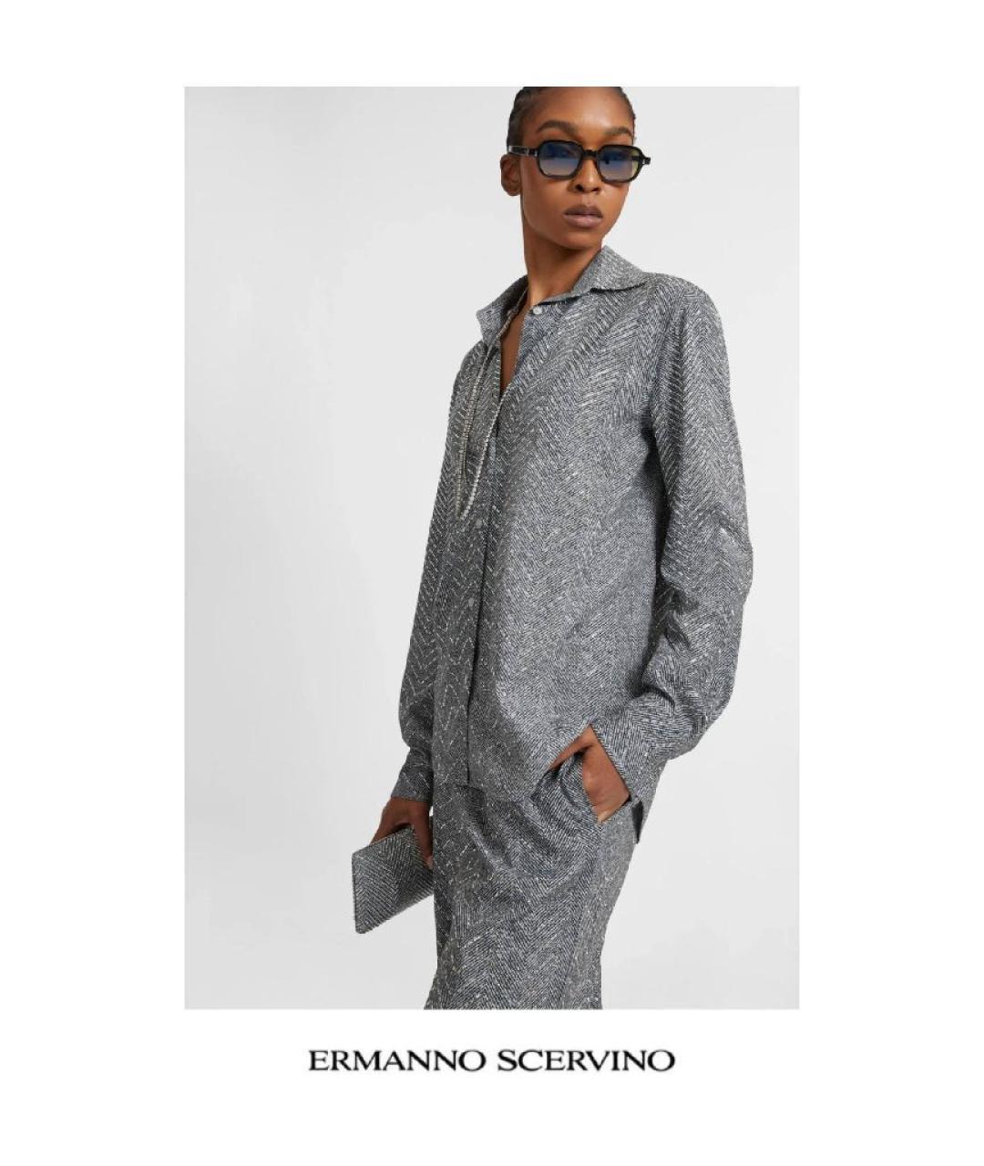 ERMANNO SCERVINO Серая рубашка, фото 5