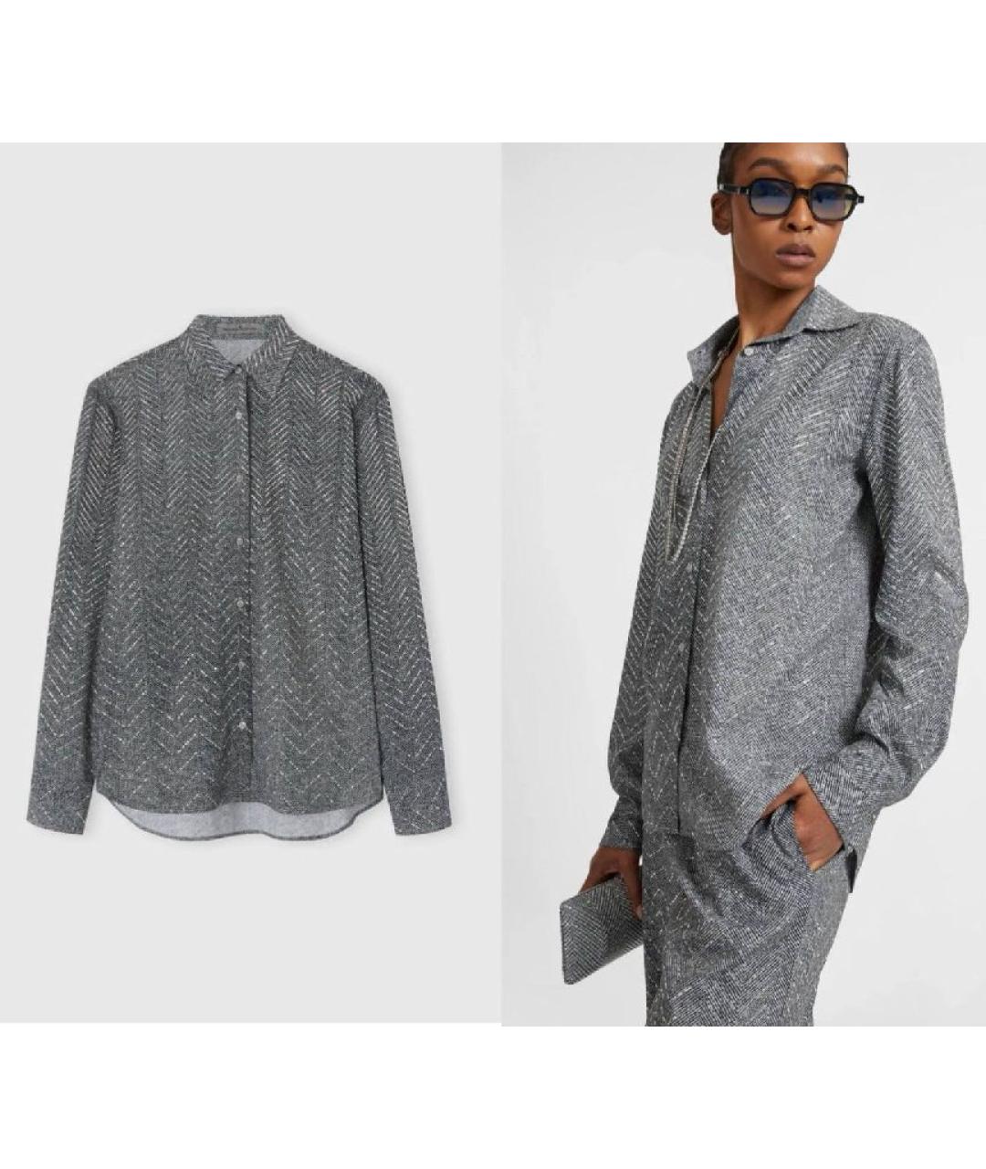 ERMANNO SCERVINO Серая рубашка, фото 6