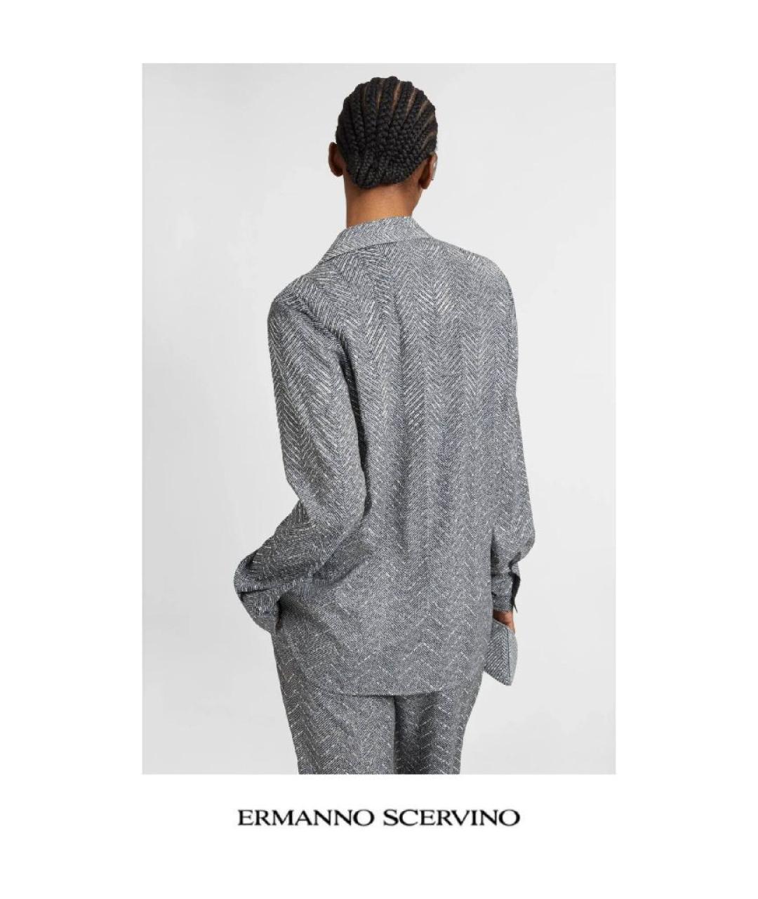 ERMANNO SCERVINO Серая рубашка, фото 4