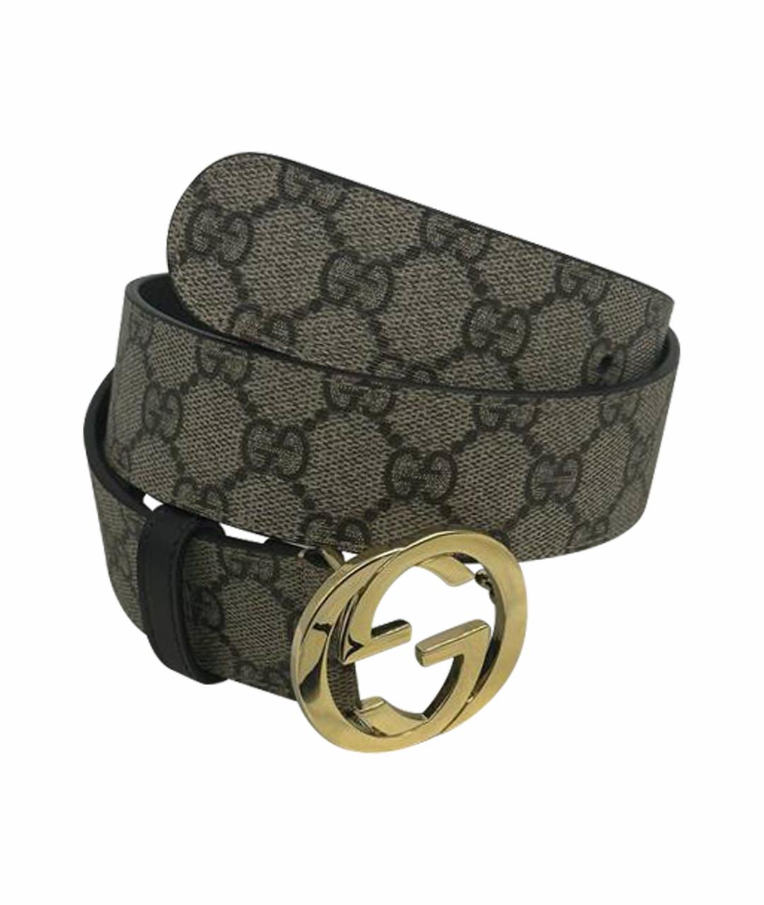 GUCCI Бежевый кожаный ремень, фото 1