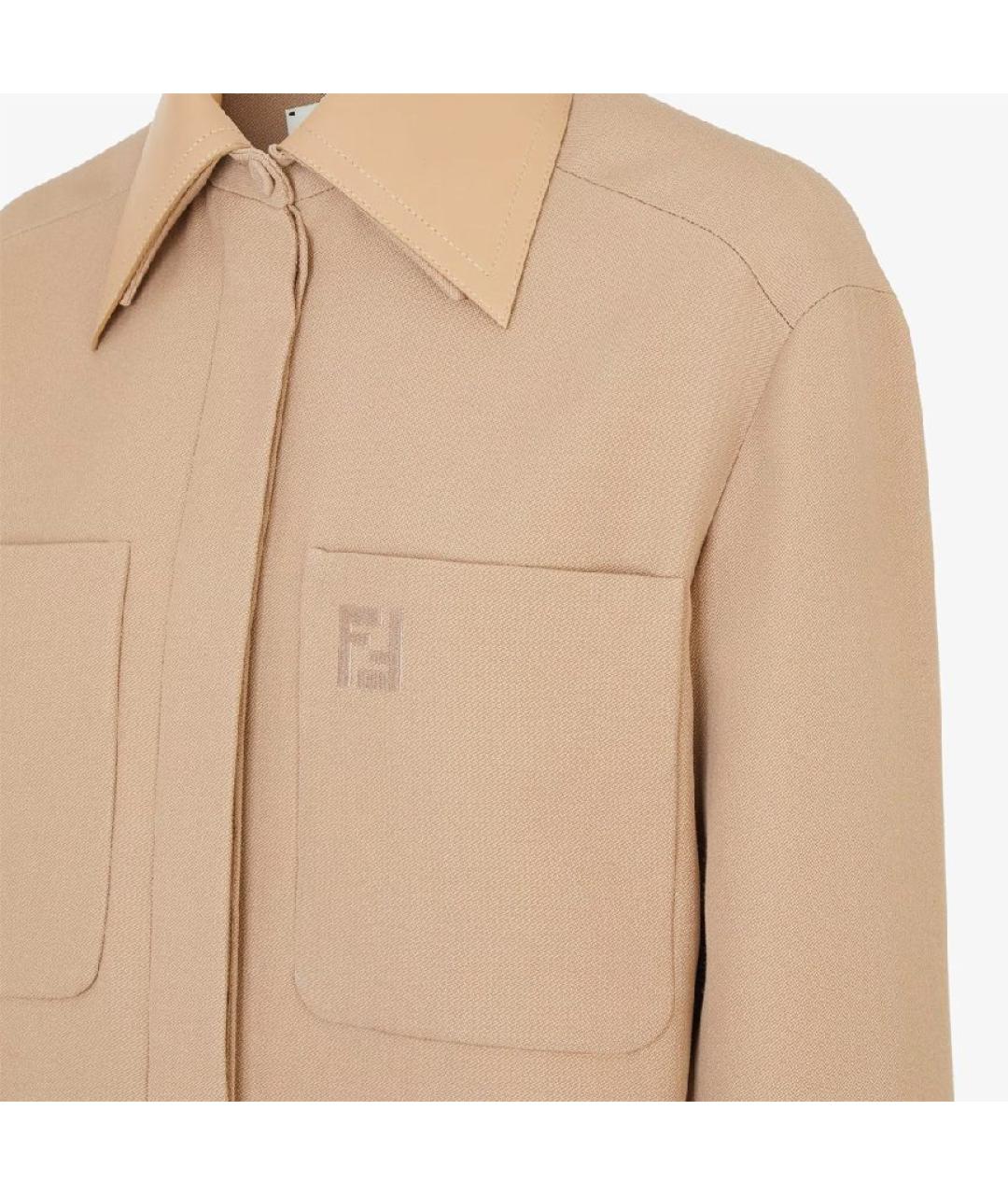 FENDI Бежевый жакет/пиджак, фото 3