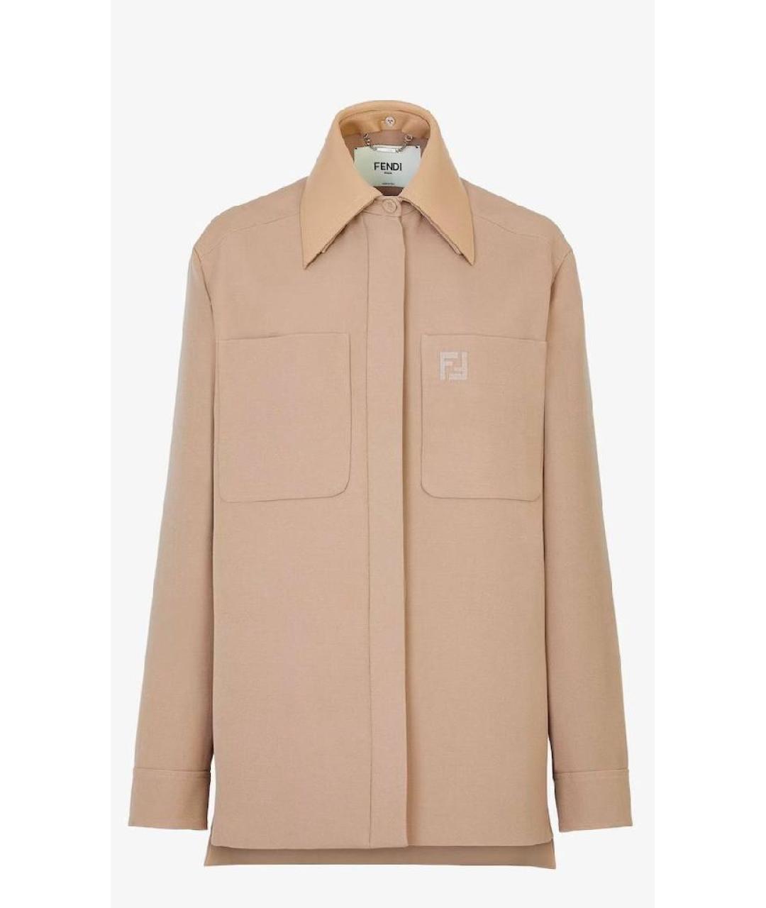 FENDI Бежевый жакет/пиджак, фото 9