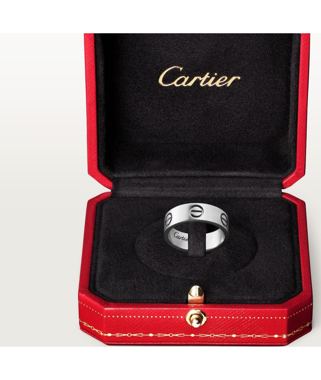 CARTIER Серебряное кольцо из белого золота, фото 4