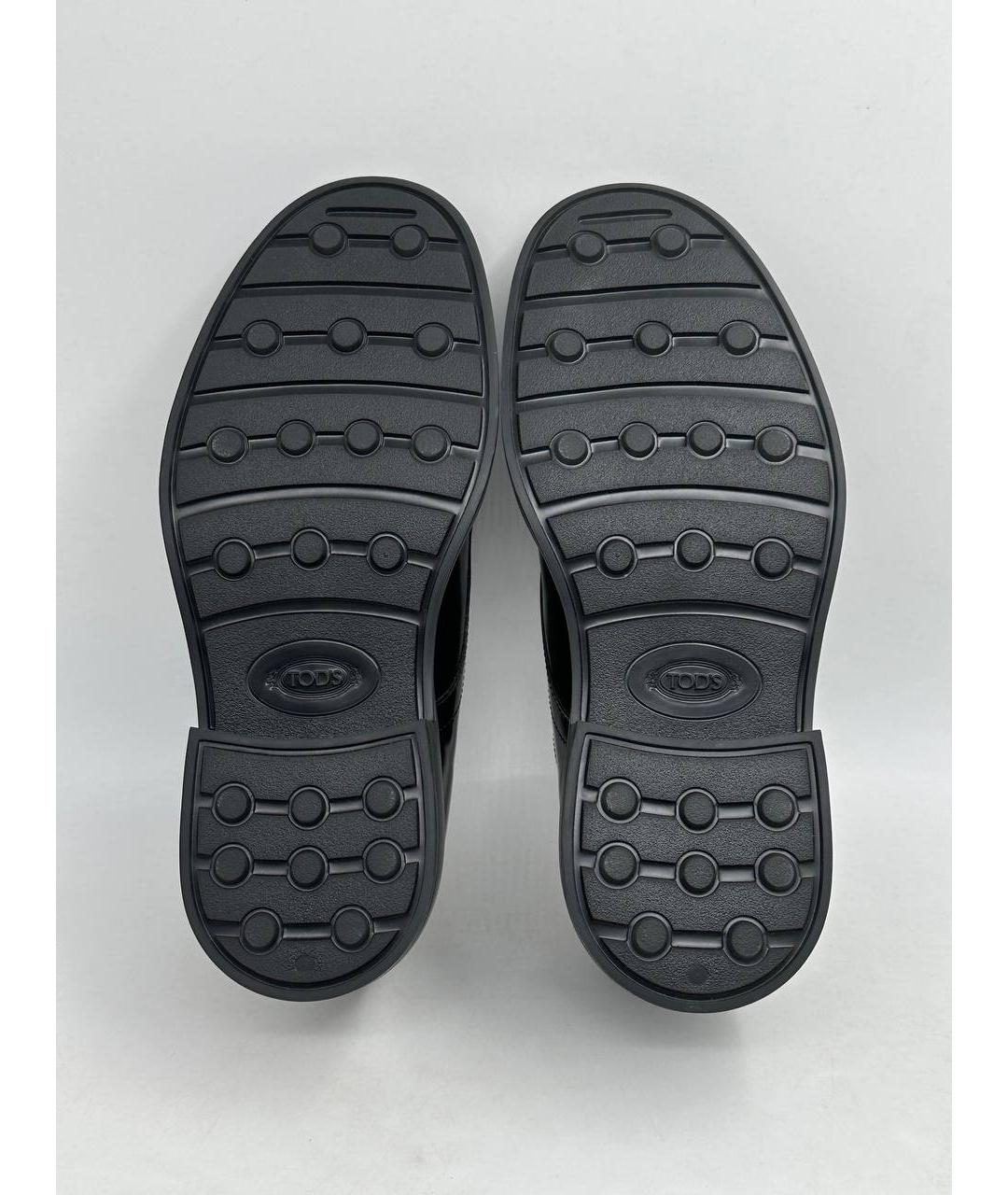 TOD'S Черные кожаные туфли, фото 5