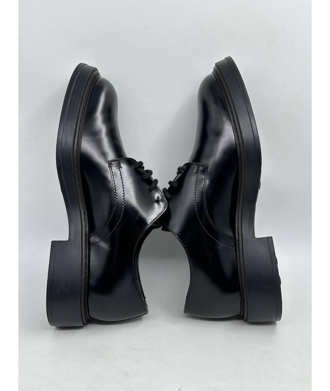 TOD'S Черные кожаные туфли, фото 6