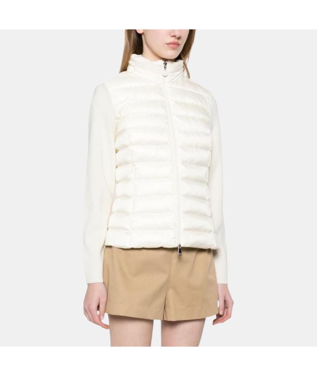MONCLER Белый пуховик, фото 3