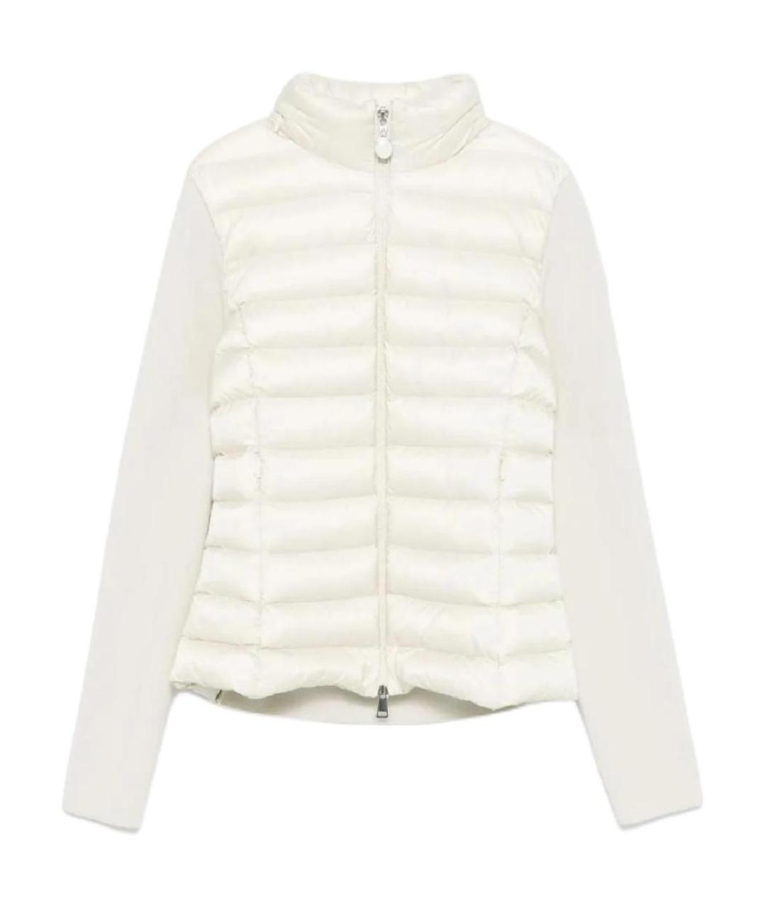 MONCLER Белый пуховик, фото 1
