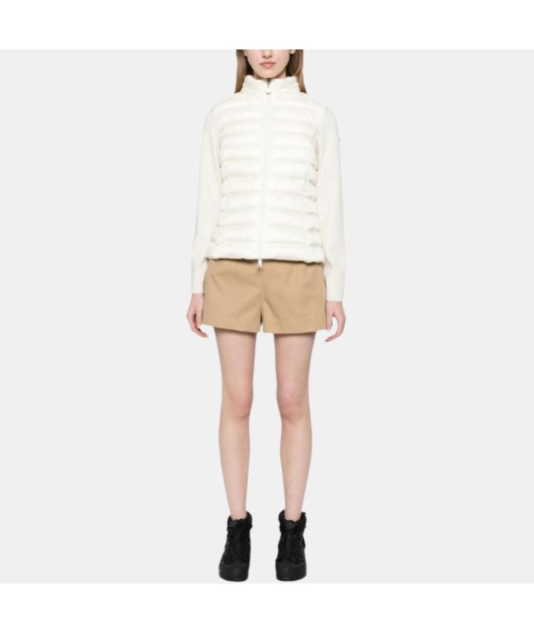 MONCLER Белый пуховик, фото 4