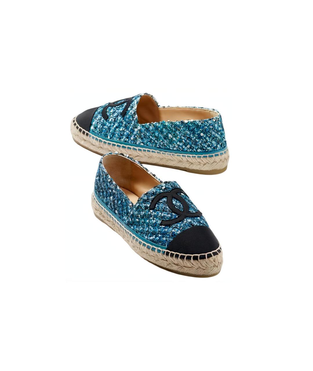 CHANEL Синие эспадрильи, фото 3