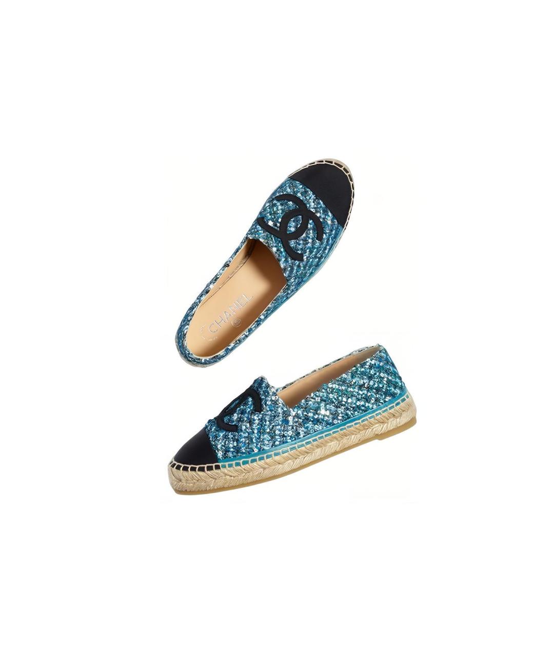 CHANEL Синие эспадрильи, фото 4