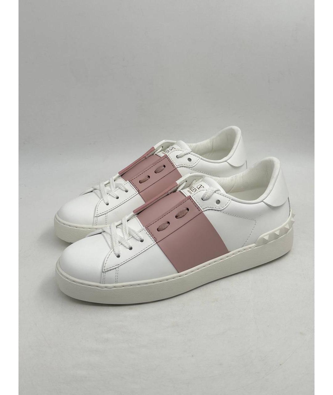 VALENTINO Белые кожаные кеды, фото 1