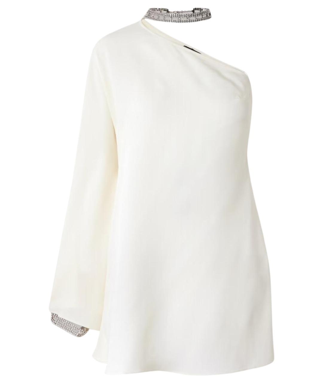 TALLER MARMO Бежевое ацетатное коктейльное платье, фото 1