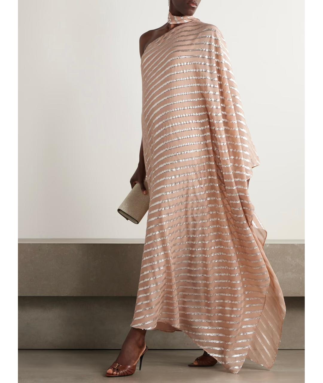 TALLER MARMO Розовое шелковое коктейльное платье, фото 8