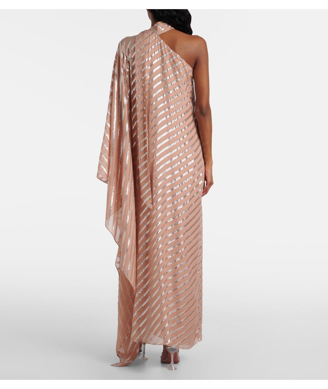 TALLER MARMO Розовое шелковое коктейльное платье, фото 3