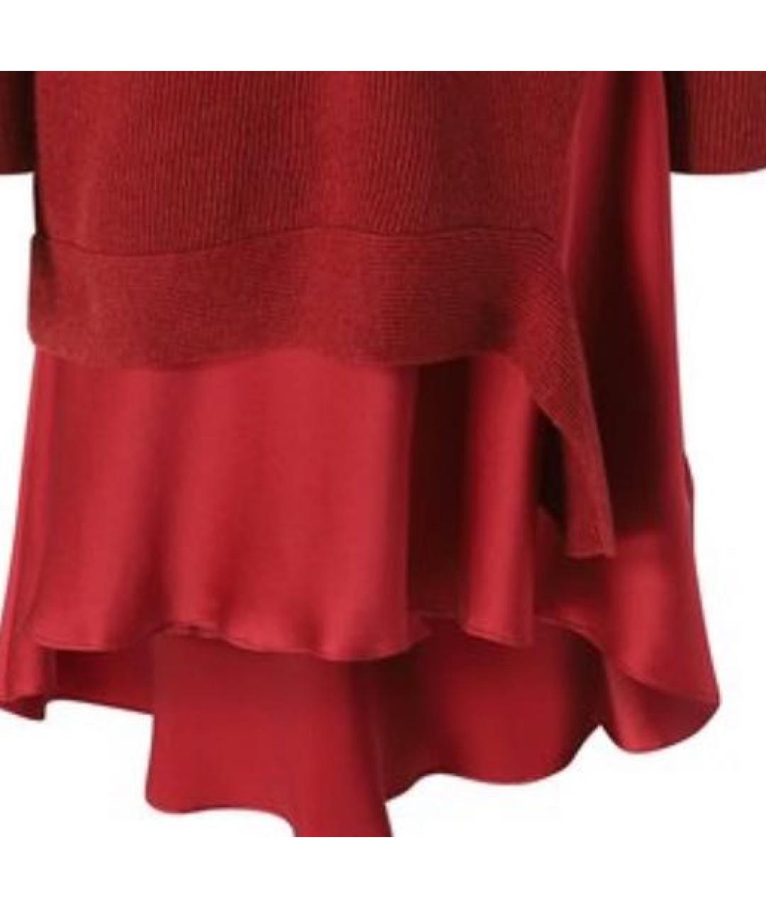 BRUNELLO CUCINELLI Бордовый кашемировый костюм с юбками, фото 4