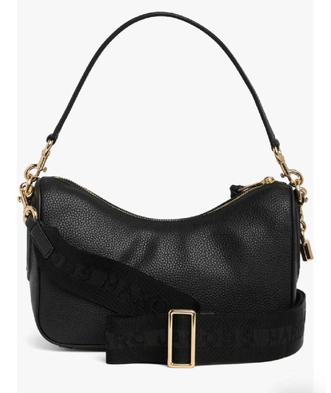 MARC JACOBS Черная кожаная сумка с короткими ручками, фото 1